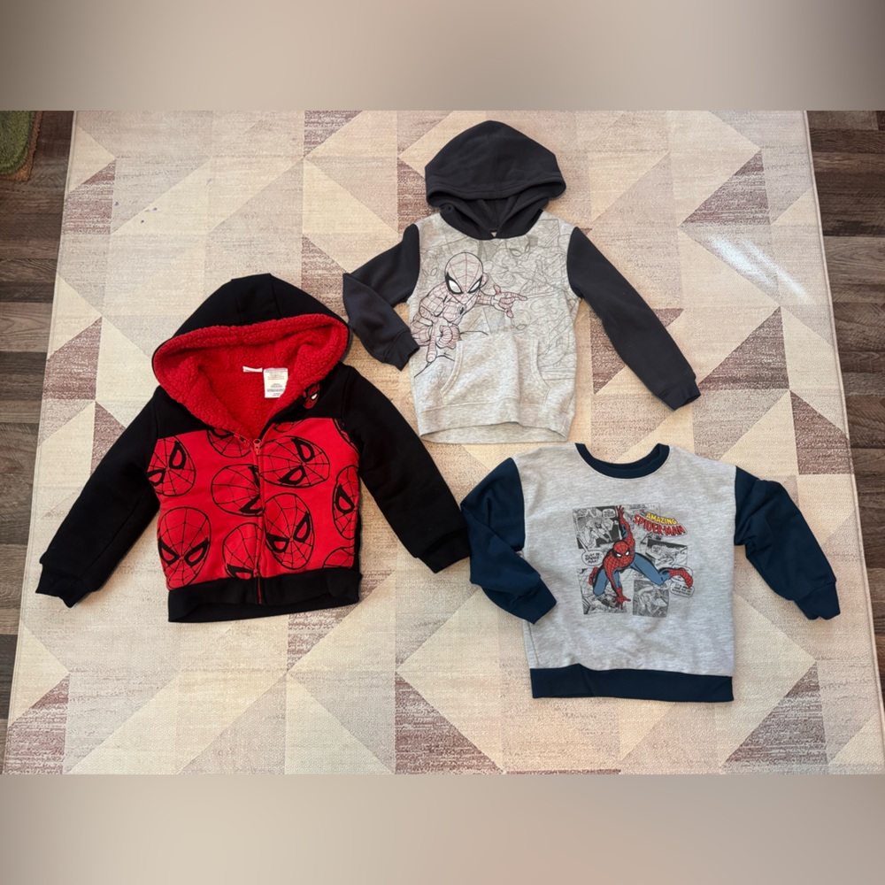 Marvel Spider-Man Hoodie bundle 5T